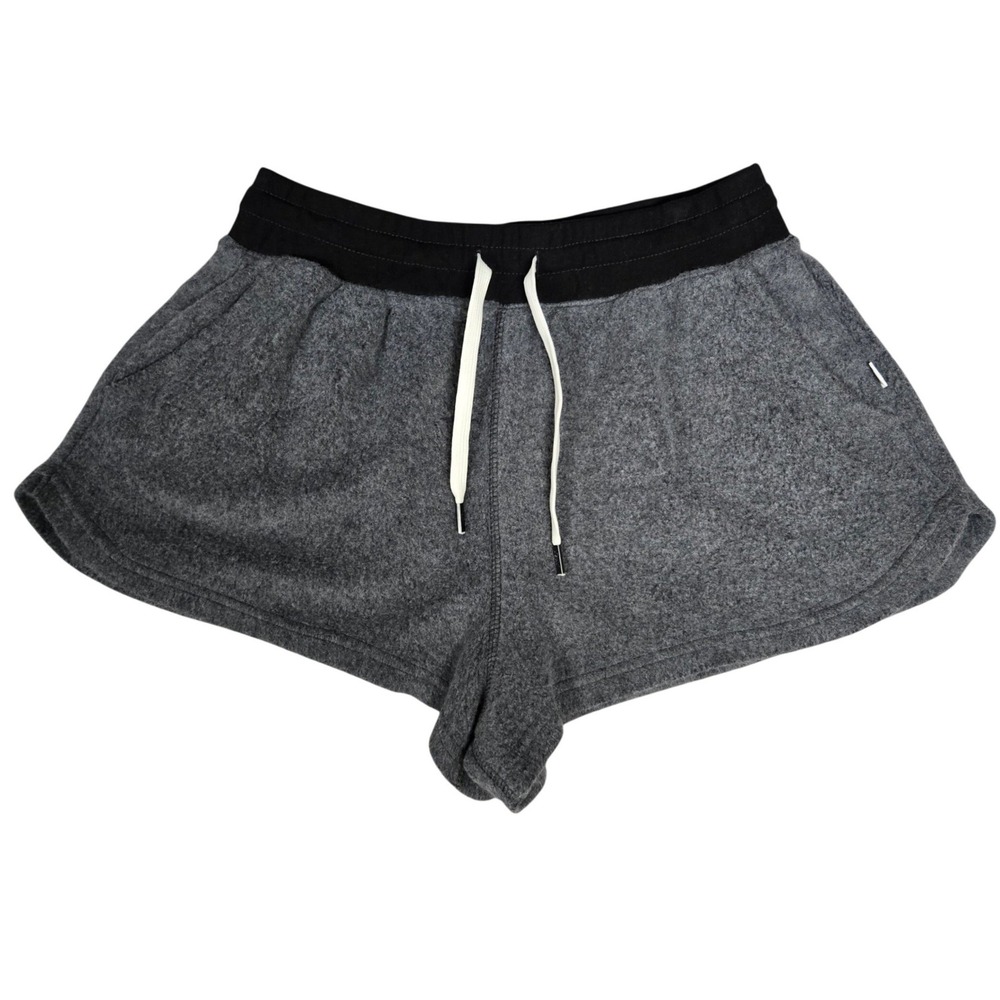 Feat Blanket Shorts‎ Gray Heather Fleece Lounge Athletic Drawstring Women's Sz M